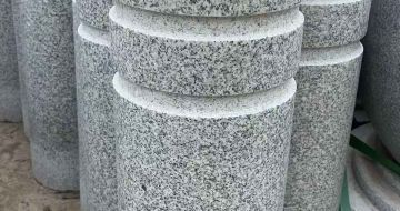 丽水 芝麻白花岗岩挡车柱、隔离柱多少钱