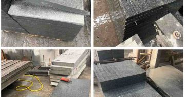 丽水 芝麻黑地铺石材