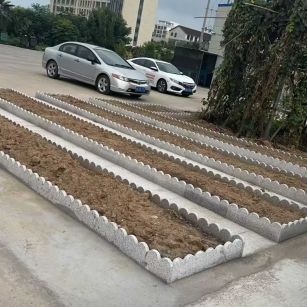 丽水 花边石、花围石、花园石安装效果