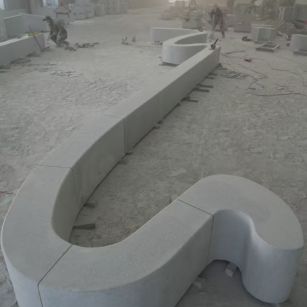 丽水 花岗岩整石坐凳拼装