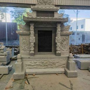 丽水 芝麻灰高档墓碑、土墓，一套也支持定做