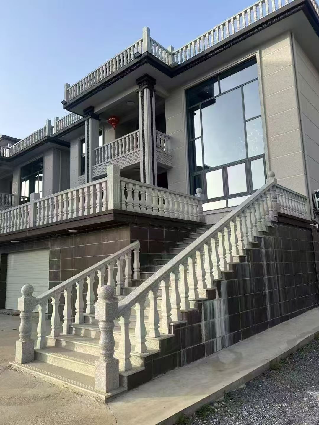 丽水 芝麻白别墅阳台栏杆，楼梯栏杆