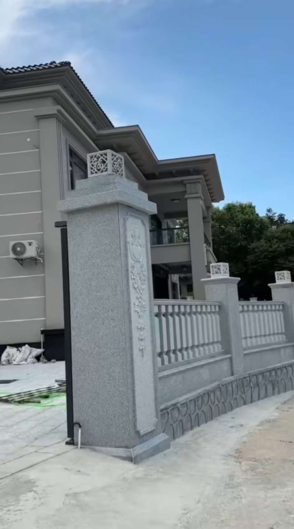 丽水 芝麻白别墅围墙栏杆，私人订制
