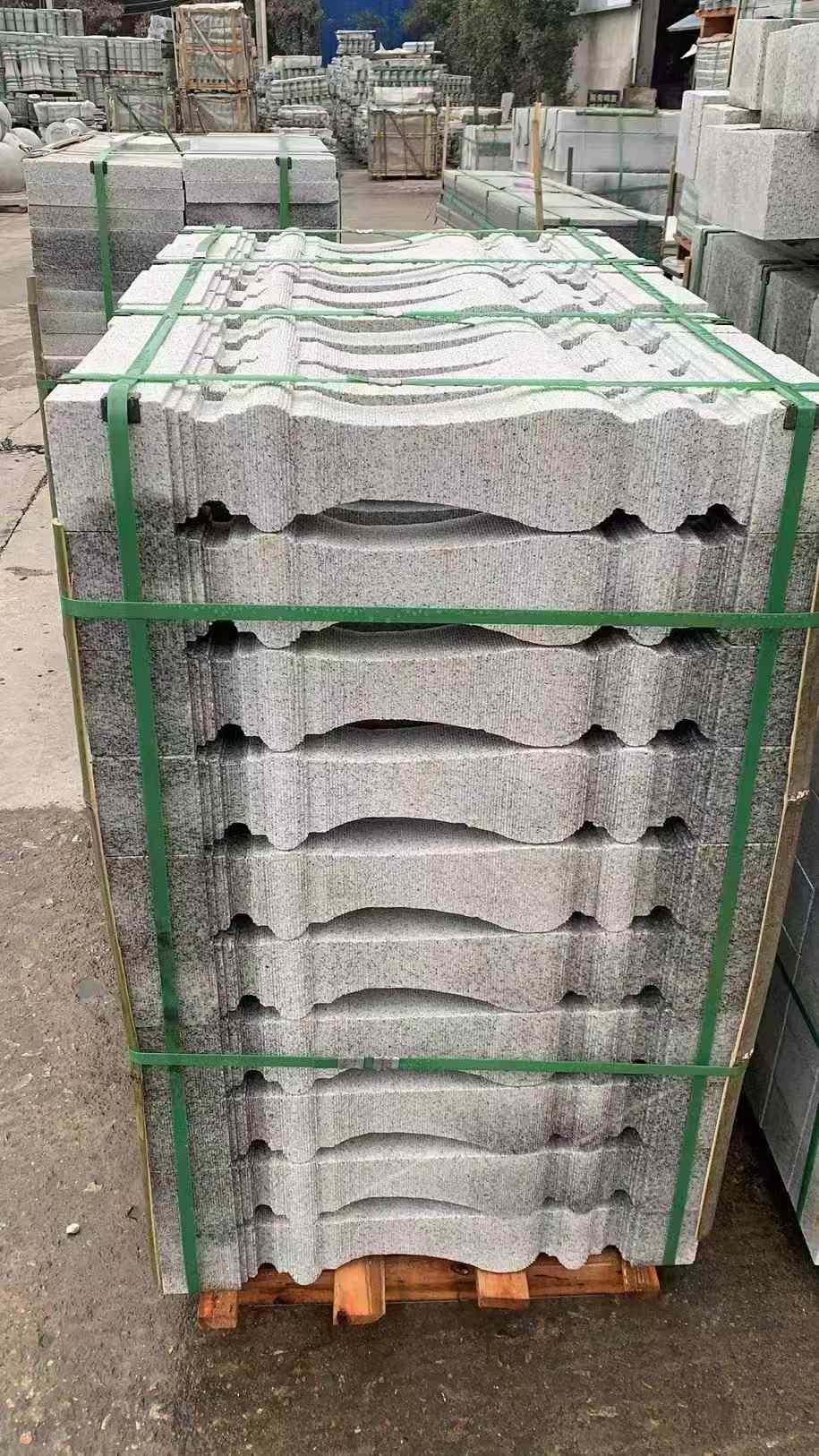 丽水 芝麻白方形拉丝面，栏杆花瓶柱