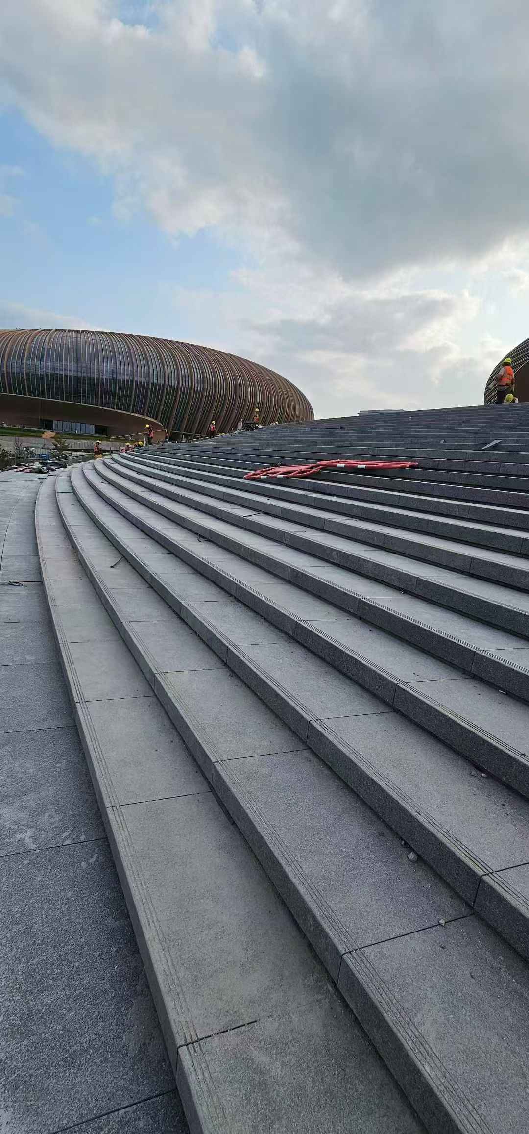 丽水 弧形整石台阶铺装效果图