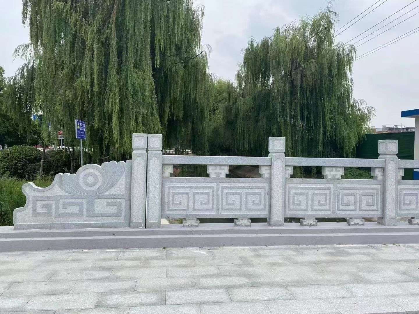 丽水 芝麻灰桥栏杆、河道栏杆安装效果